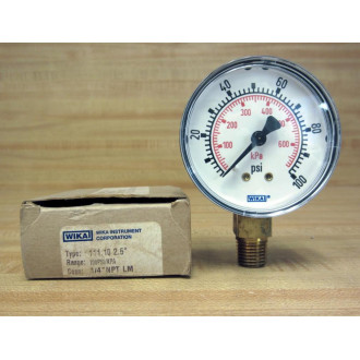 Wika 8990586 2.5" Pressure Gauge 111.10