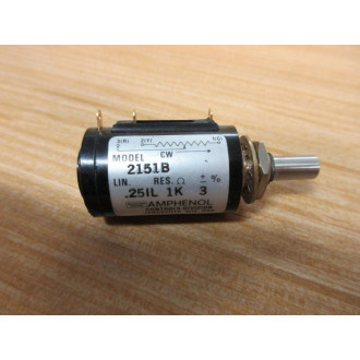 Amphenol 2151B Potentiometer 1KΩ - New No Box