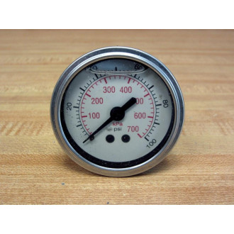 Grainger 5WZ49 2" Liquid Filled Pressure Gauge