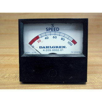Dahlgren 4-209-0002-01 Speed Gauge 9338
