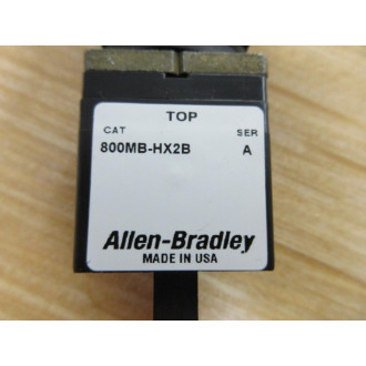 Allen Bradley 800MB-HX2B Switch 800MBHX2B Ser. A, WO Contacts, Operator - Used