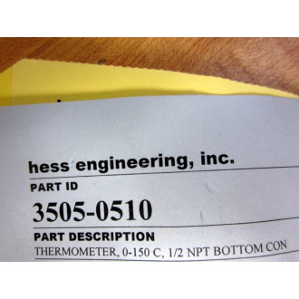 Hess 3505-0510 Trend 0-150°C Thermometer 35050510 - New No Box