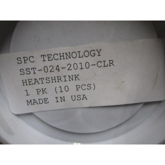 SPC Technology SST-024-2010-CLR Heat Shrink Tubing SST0242010CLR (Pack of 10)