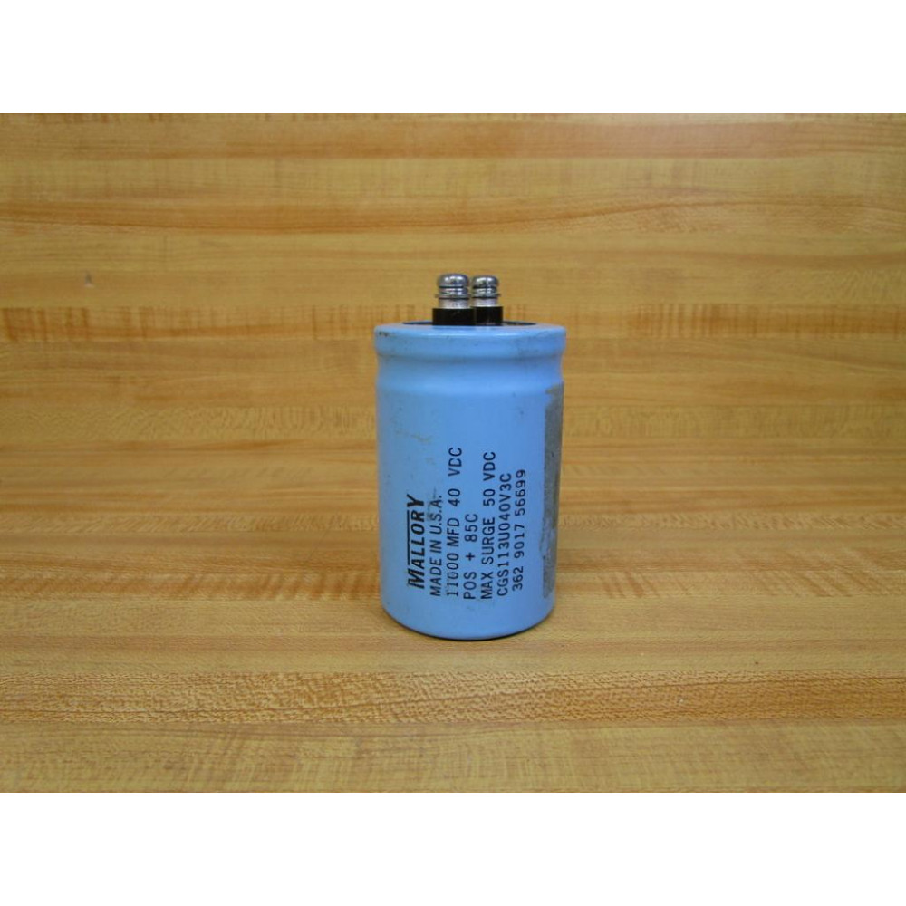 Mallory CGS113U040V3C Capacitor - Used