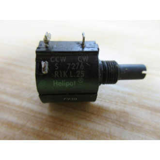 Helipot S 7276 Potentiometer R1K L.25 - Used