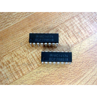 Motorola MC14174BCP Integrated Circuit (Pack of 2)