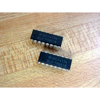 Motorola MC14174BCP Integrated Circuit (Pack of 2)