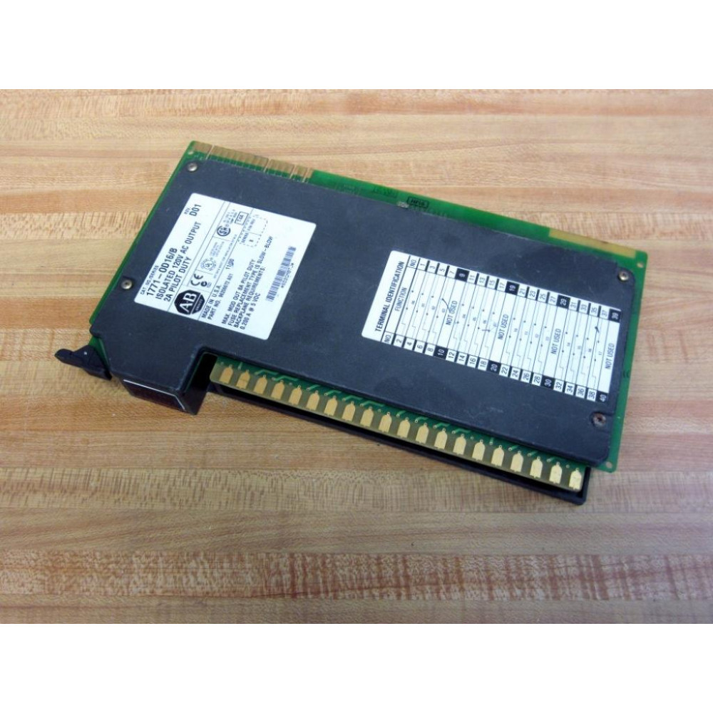 Allen Bradley 1771-OD16 Module 1771-0D16 Ser.B Rev.D01 wo Fuses - Used Allen Bradley 1771-OD16 Module 1771-0D16 Ser.B Rev.D01 wo Fuses - Used