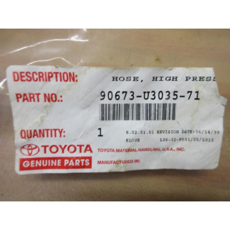 Toyota 90673-U3035-71 Anchor Hose Assembly 90673U303571 14" Length