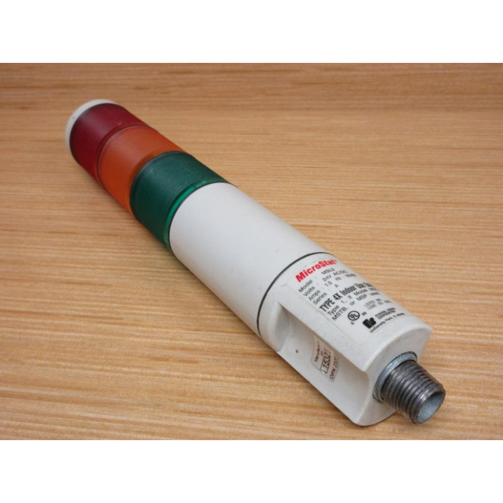 Federal Signal MSL3-024 MicroStat Stack Light MSL3 - Used Federal Signal MSL3-024 MicroStat Stack Light MSL3 - Used