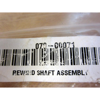 Zebra 070-00071 Rewind Shaft Assy 07000071