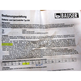 Bauser 830 24VDC Time & Battery Controller 83024VDC - New No Box