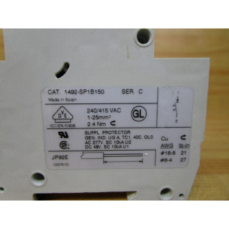 Allen Bradley 1492-SP1B150 Circuit Breaker 1492SP1B150 Series C - Used