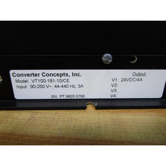 Converter Concepts VT100-181-10CE Power Supply VT10018110CE - Used