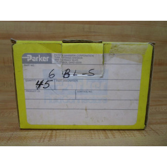 Parker 6BL-S 6BLS Steel Nut Bag Of 10 (Pack of 45)
