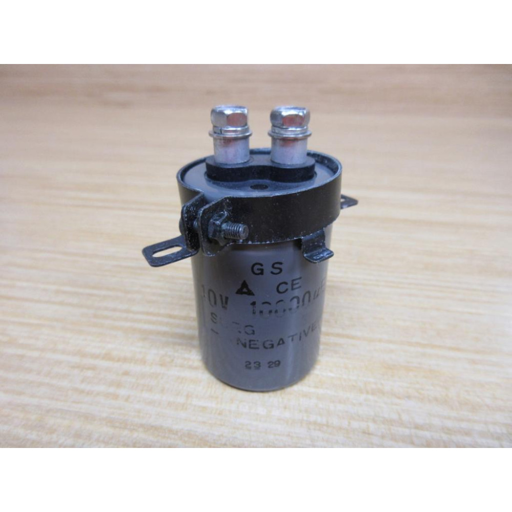Matsushita GS CE Aluminum Electrolytic Capacitor 10V 10000µF, W Bracket - Used