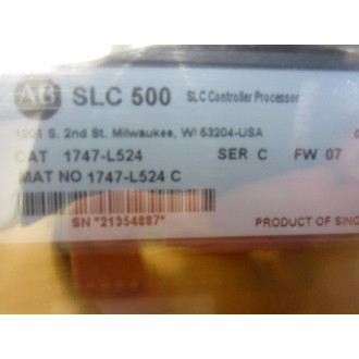 Allen Bradley 1747-L524 SLC502 CPU 1747L524 Ser.C FW: 07 - New No Box