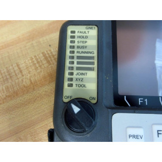Fanuc A05B-2301-C305 Teach Pendant Enc.Only wNew Keypad, SSW + E-Stop - Used