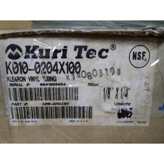 Kuri Tec K010-0204X100 Klearon 73 PVC Tubing 18"x14" 64' Length