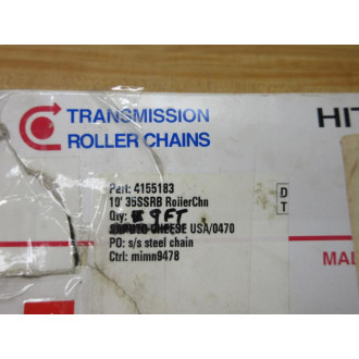 Hitachi 35SSRB Stainless Steel Roller Chain 4155183 9' Length