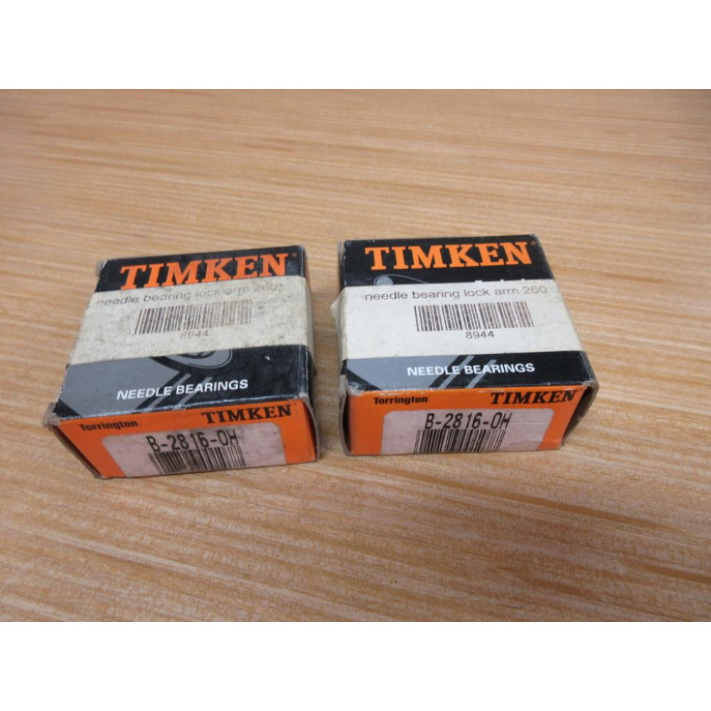 Timken B-2816-0H Torrington Needle Roller Bearing (Pack of 2)