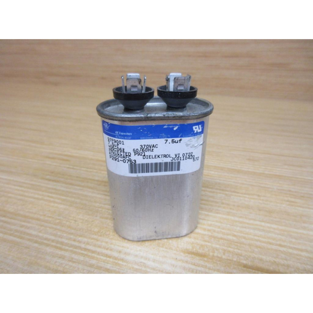 General Electric 97F9001 GE Dielektrol Motor Run Capacitor - Used