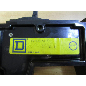 Square D FX-14020-C 20A Circuit Breaker FX14020C - Used