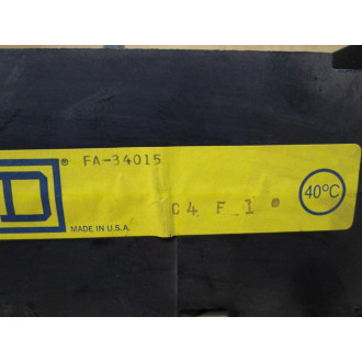 Square D FA-34015 15A Circuit Breaker Old Style - Used