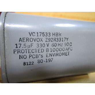 Aerovox VC17533 HBR Capacitor Z92R3317Y - Used