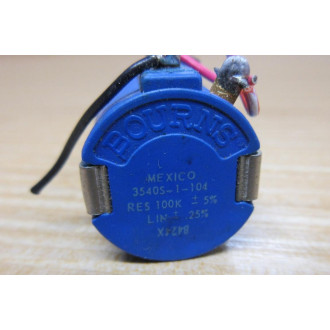 Bourns 3540S-1-104 Potentiometer 3540S1104 W Dial - Used