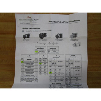 Allen Bradley 800T-FX2D4 Push-Pull Switch W800T-XD4 - New No Box