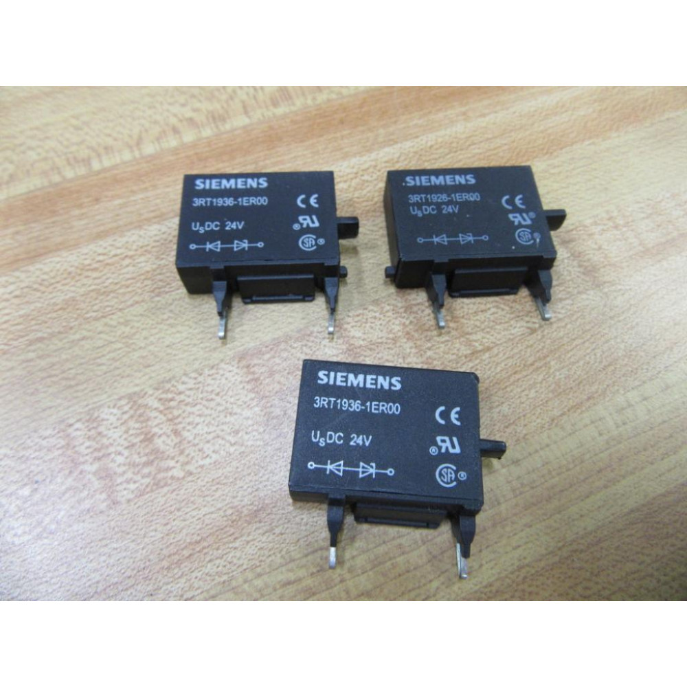 Siemens 3RT1936-1ER00 Surge Suppressor 3RT19361ER00 (Pack of 3) - New No Box
