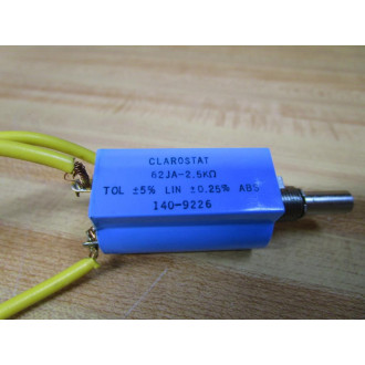 Clarostat 62JA-2.5KΩ Potentiometer 62JA-2.5K WWires - Used