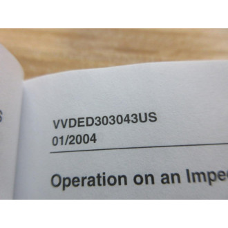Schneider VVDED303043US Altivar 31 Start-Up Guide - Used