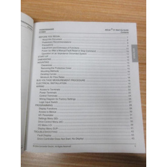 Schneider VVDED303043US Altivar 31 Start-Up Guide - Used