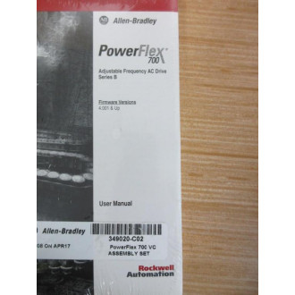 Allen Bradley 349020-C02 PowerFlex 700 AC Drive Manual & Guide Set