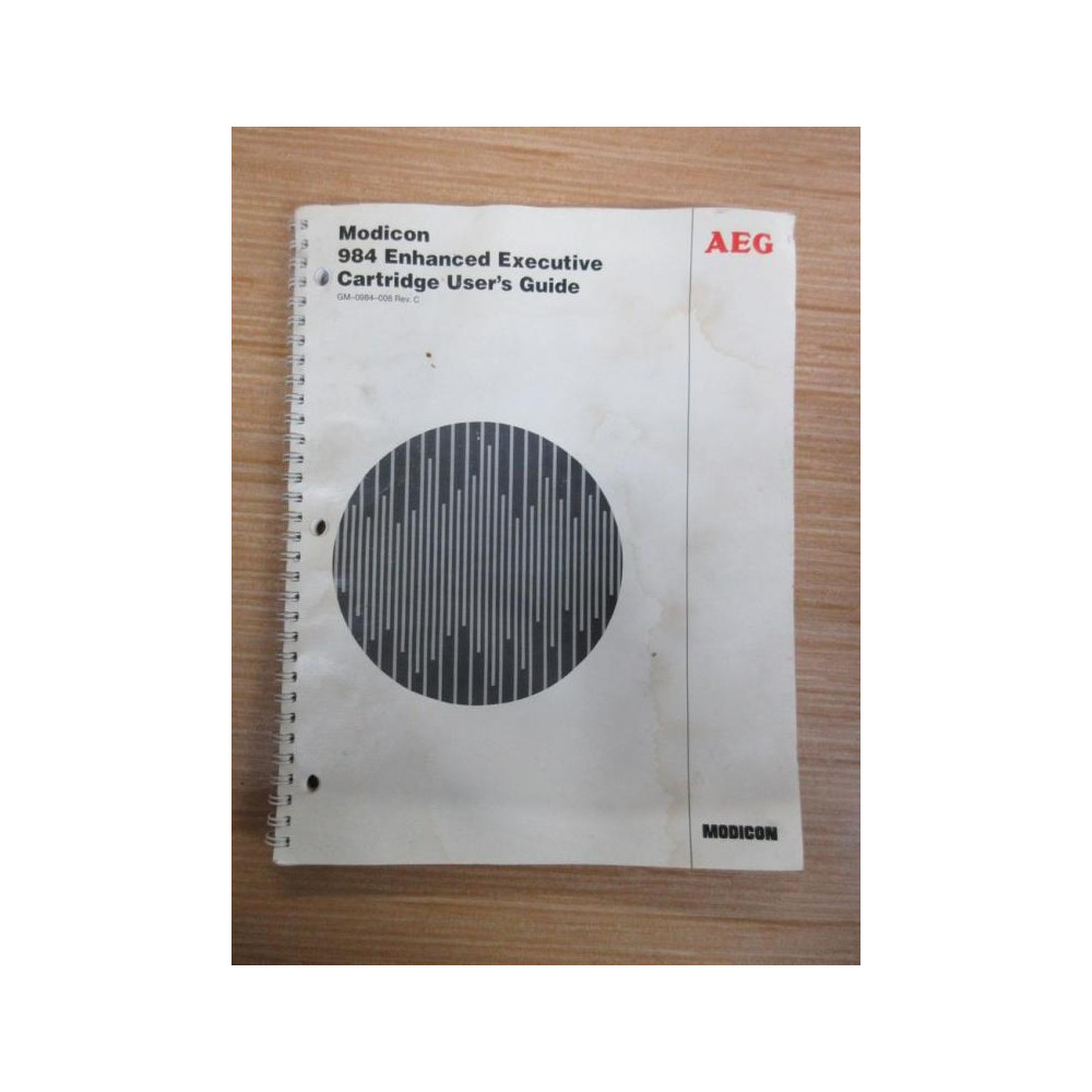 AEG GM-0984-008 Modicon 984 Enhanced Executive Cartridge User Guide Rev.C - Used
