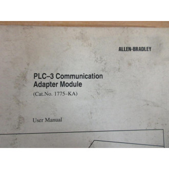 Allen Bradley 404639601 User Manual For 1775-KA Module - Used