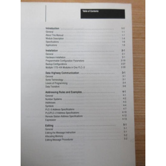 Allen Bradley 404639601 User Manual For 1775-KA Module - Used