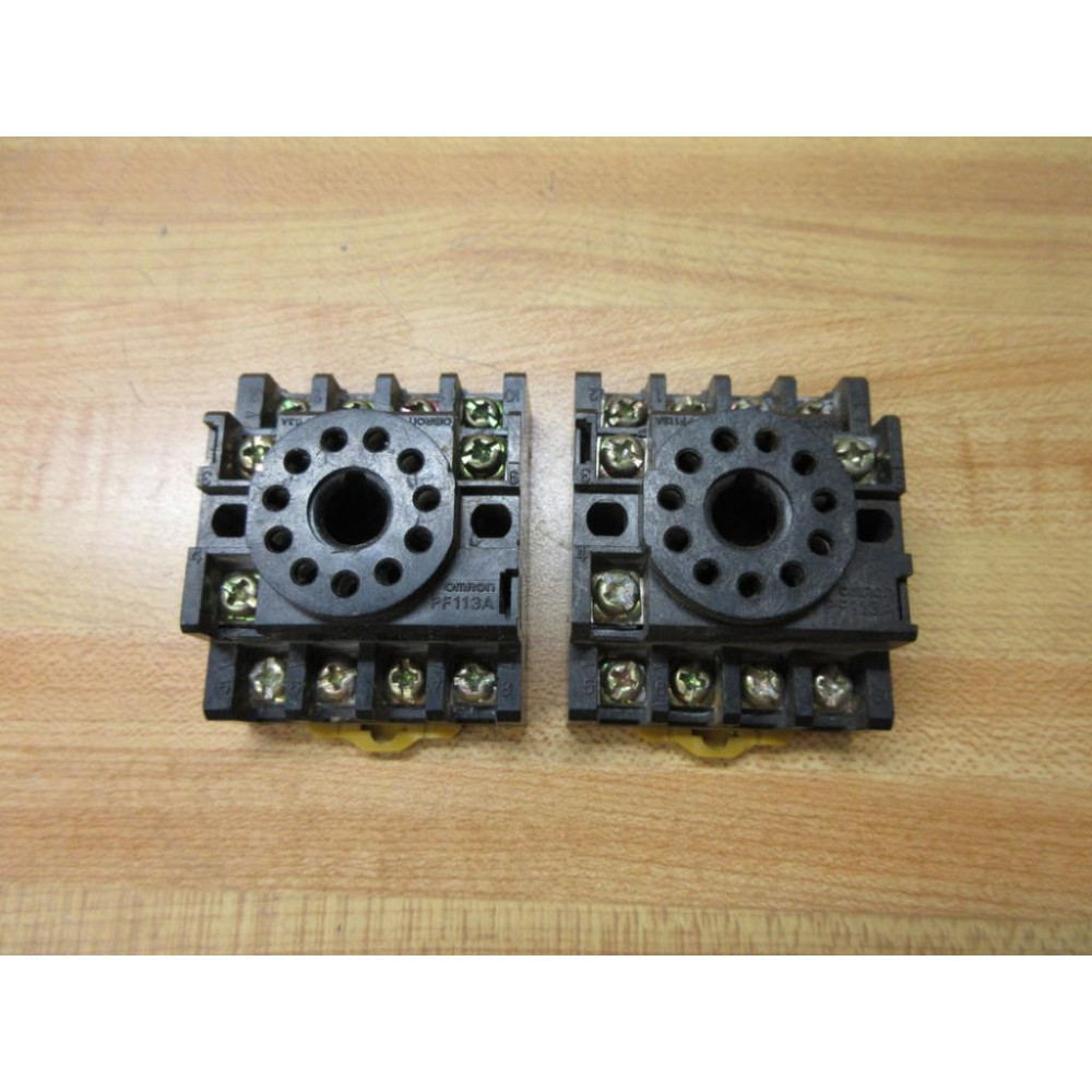 Omron PF113A Relay Socket (Pack of 2) - Used