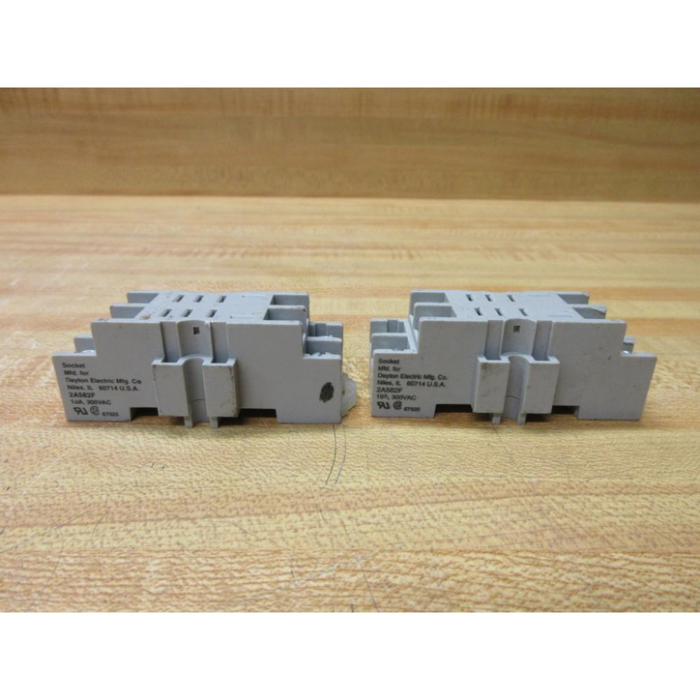 Dayton Electric 2A582F Relay Socket (Pack of 2) - Used