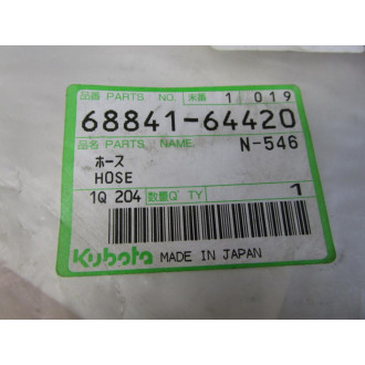 Kubota 68841-64420 Hose N-546 - New No Box