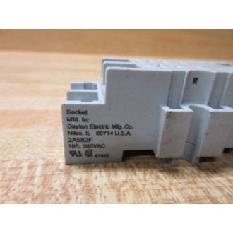 Dayton Electric 2A582F Relay Socket (Pack of 2) - Used