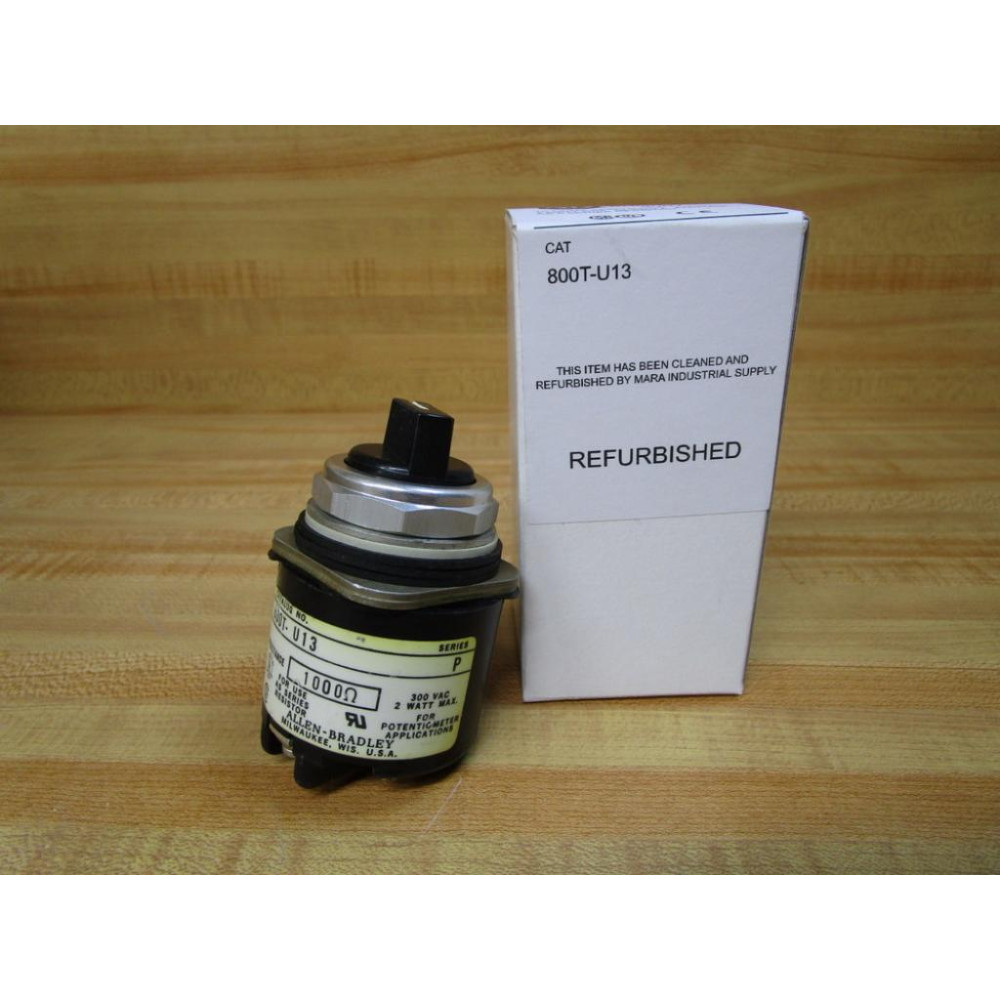 Allen Bradley 800T-U13 Potentiometer 800TU13 Series P - Refurbished