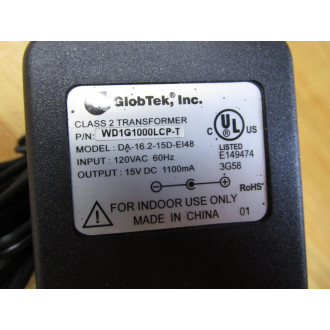 GlobTek WD1G1000LCP-T Power Supply DA-16.2-15D-EI48 - New No Box