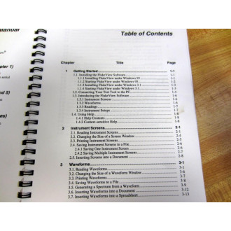 Fluke 4822 872 80226 FlukeView ScopeMeter Software Users Manual - New No Box