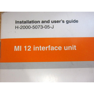 Renishaw H-2000-5073-05-J Installation and User's Guide - New No Box
