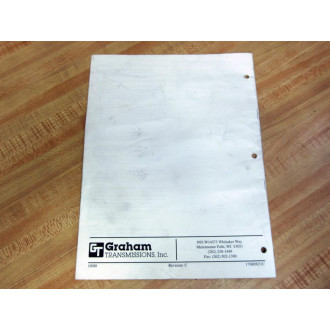 Graham Transmissions 176R0021C Installation, Operation and Maintenance Manual - Used