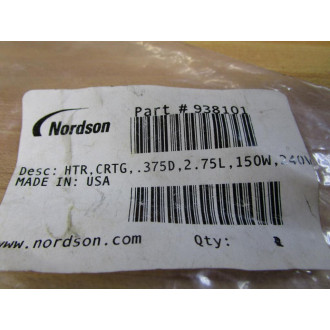 Nordson E87854 Cartridge Heater 938101 240V 150W - New No Box