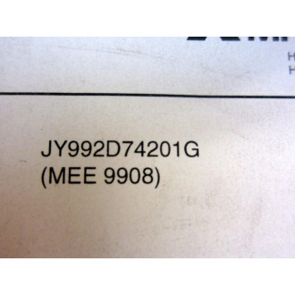 Mitsubishi JY992D74201G Hardware Manual For Simple Application Controller MEE 9908 - New No Box
